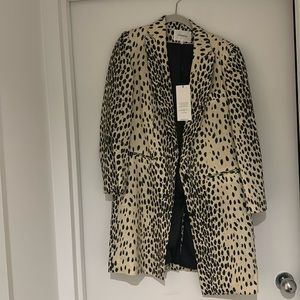 Emerson Fry Leopard Wingtip Coat